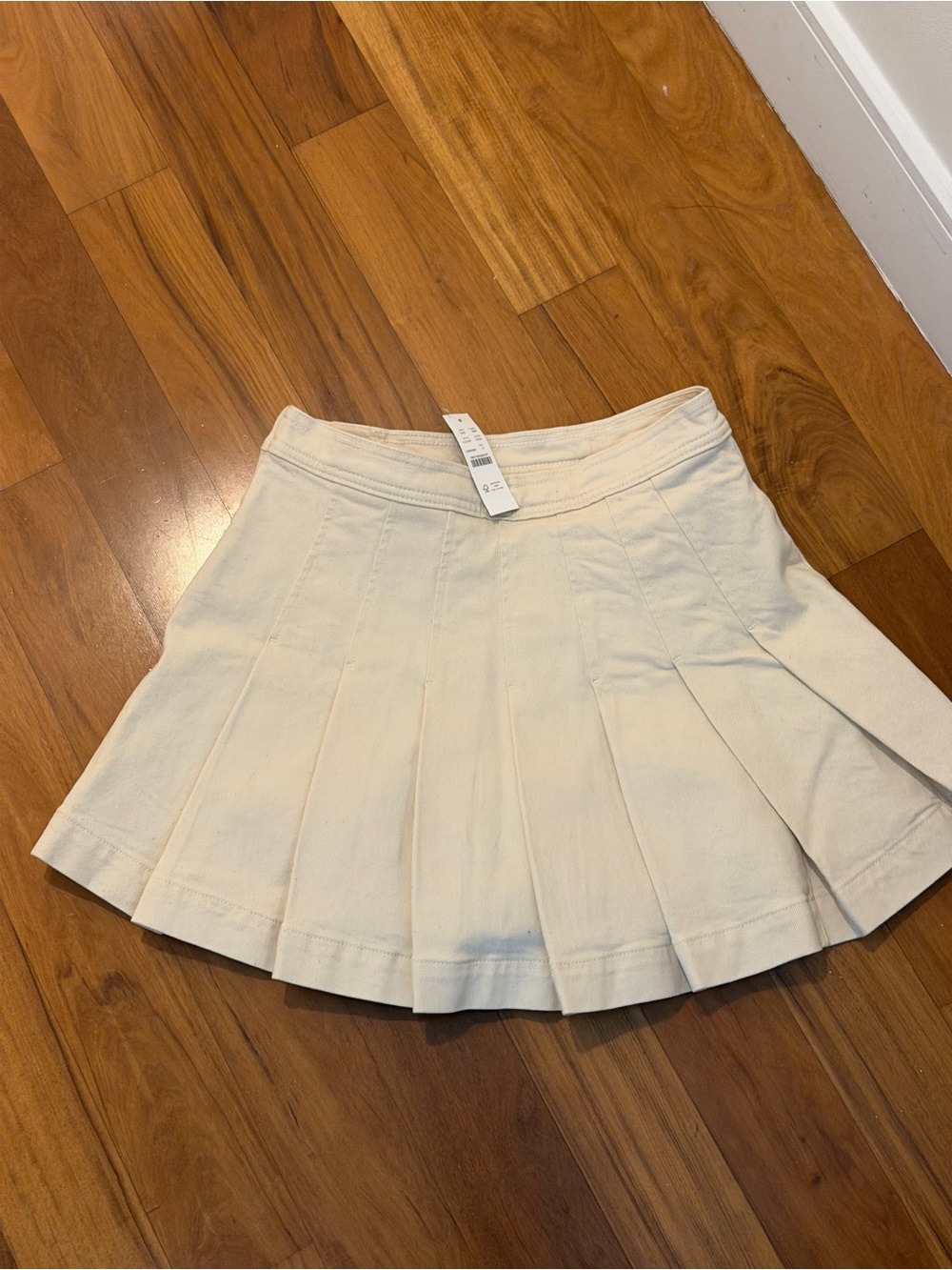 J. Crew Denim Pleated Skirt